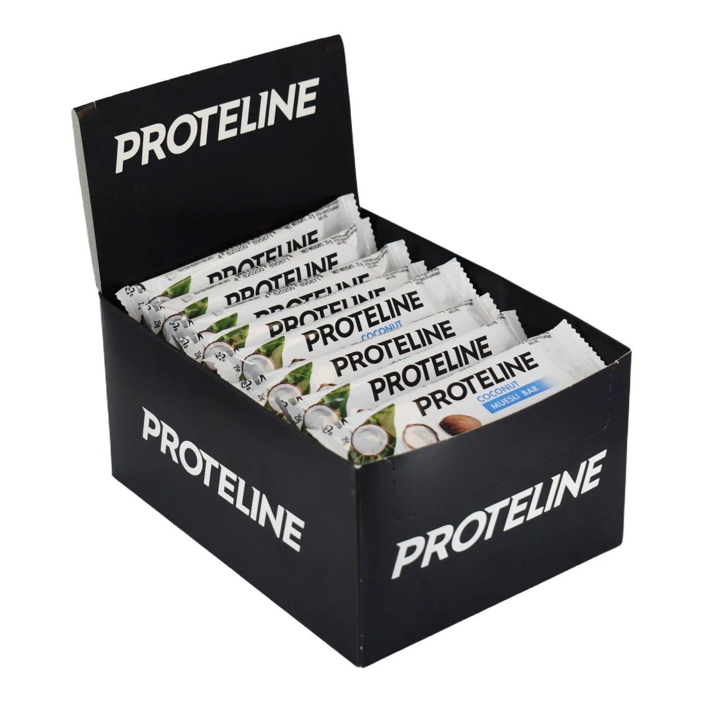 Baton – musli z kokosem, częściowo w polewie cukierniczej (25g) Baton proteinowy