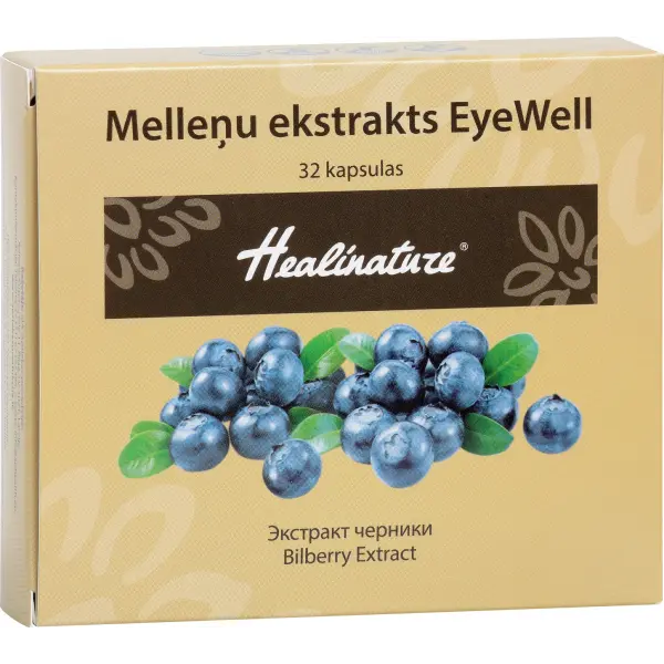 HEALINATURE Ekstrakt z borówki czarnej Eyewell 32 kapsułki Unifarma Herbals