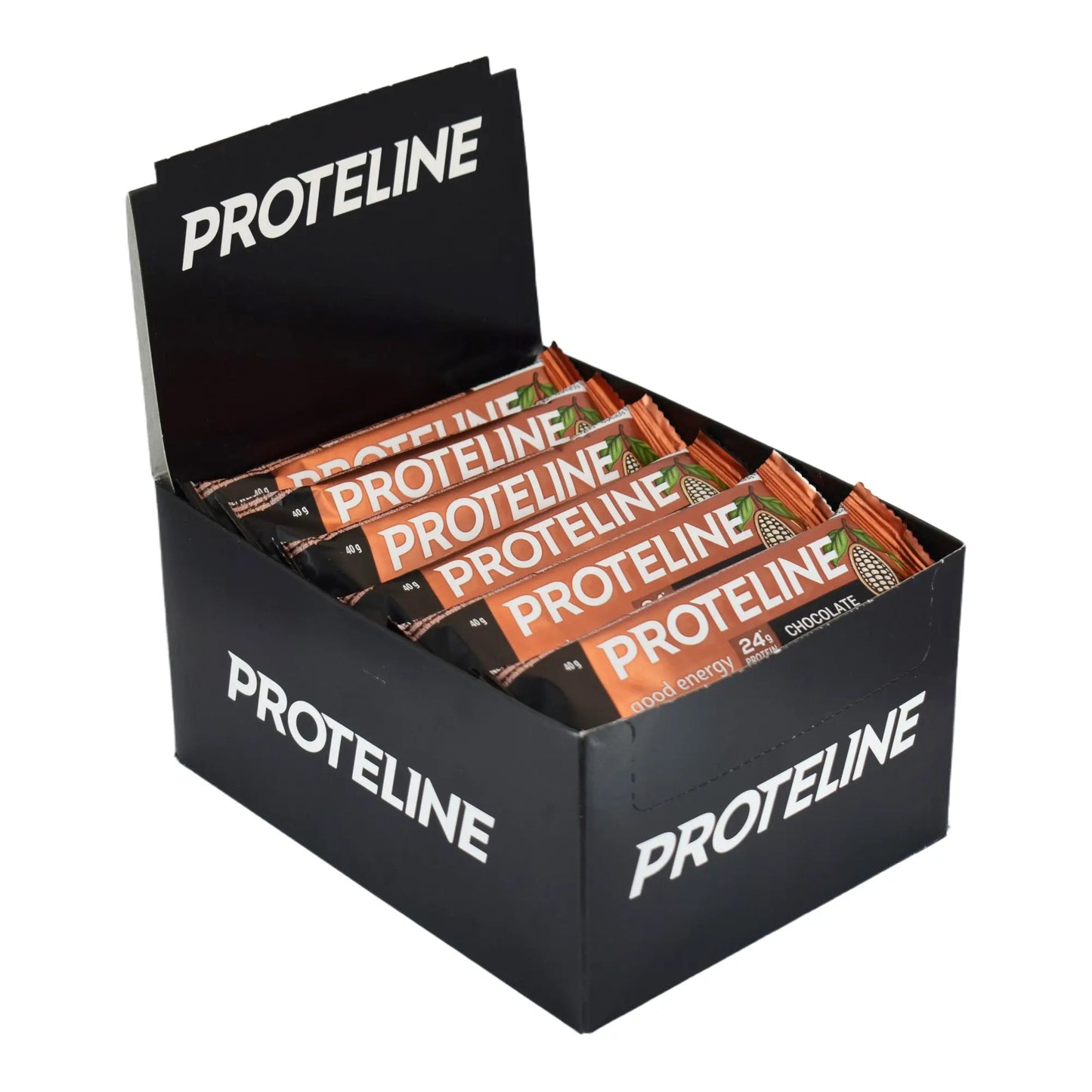 PROTELINE - Baton proteinowy o smaku czekoladowym w polewie cukierniczej (40g) PROTELINE