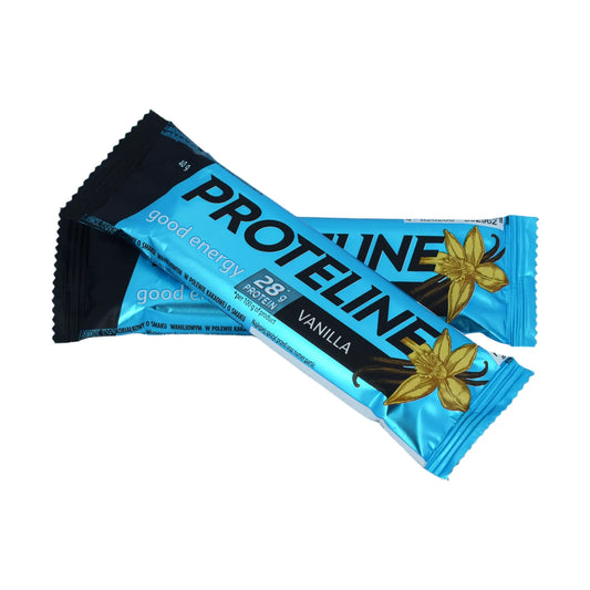 PROTELINE - Baton białkowy o smaku waniliowym w polewie cukierniczej (40g) PROTELINE