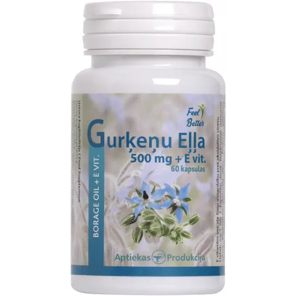 Unifarma Herbals Borage Oil 500 mg 60 kapsułek Unifarma Herbals