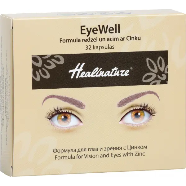 Unifarma Herbals Healinature EyeWell Formuła dla wzroku i oczu z cynkiem 32 kapsułki Unifarma Herbals