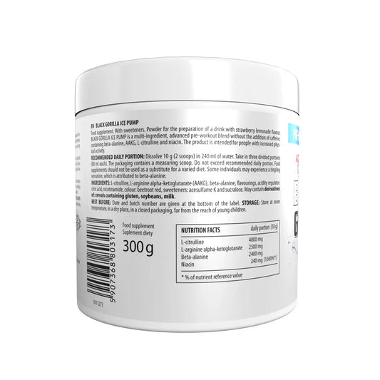 ActivLab Black Gorilla Ice Pump Preworkout (słoik 300 g) ActivLab