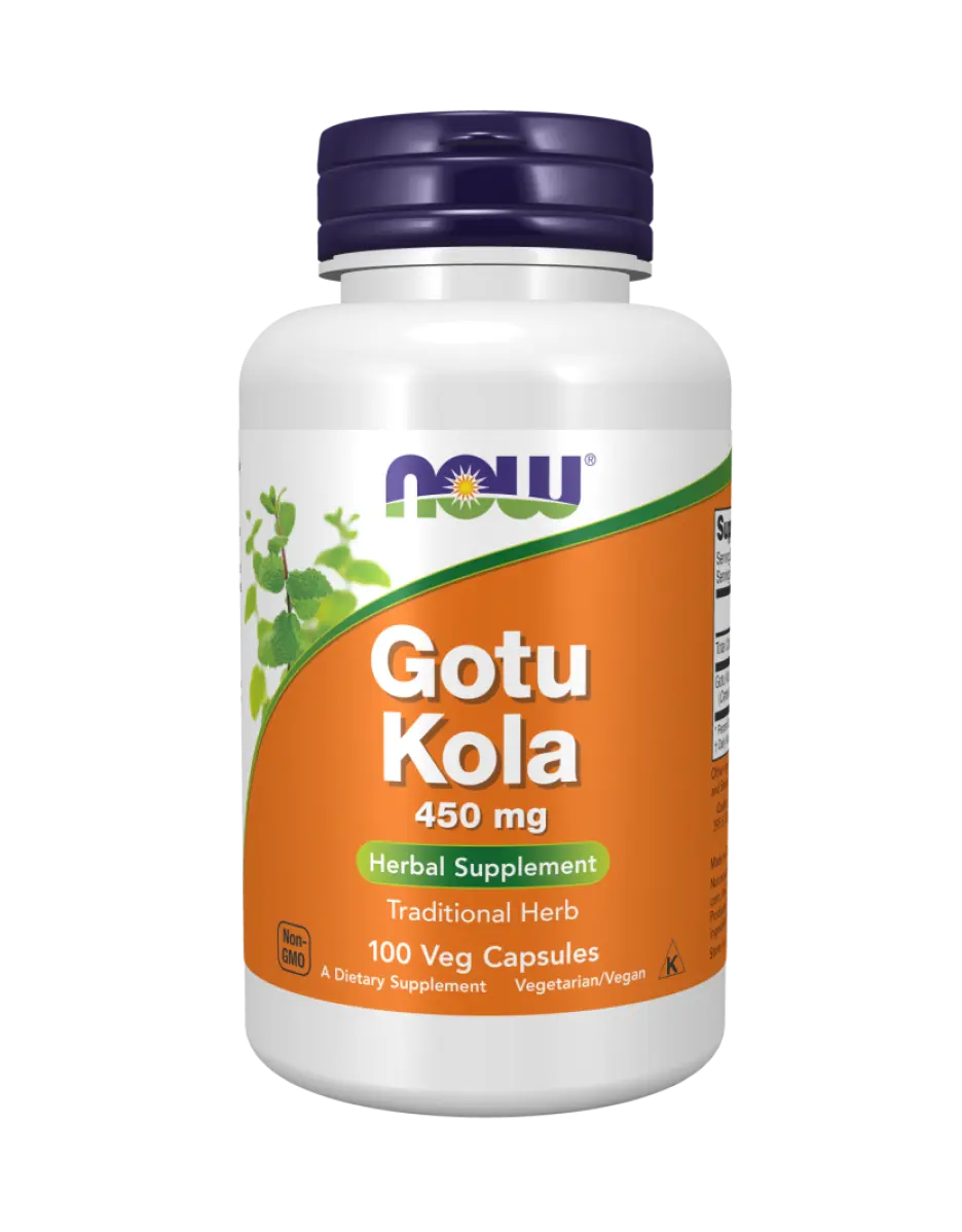 NOW Foods - Gotu Kola, 450mg - 100 wegańskich kapsułek Now Foods