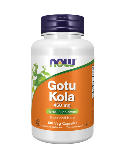 NOW Foods - Gotu Kola, 450mg - 100 wegańskich kapsułek Now Foods
