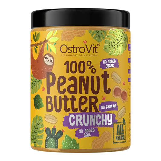 OstroVit Peanut Butter 100% Crunchy 1000 g gogetfit.pl