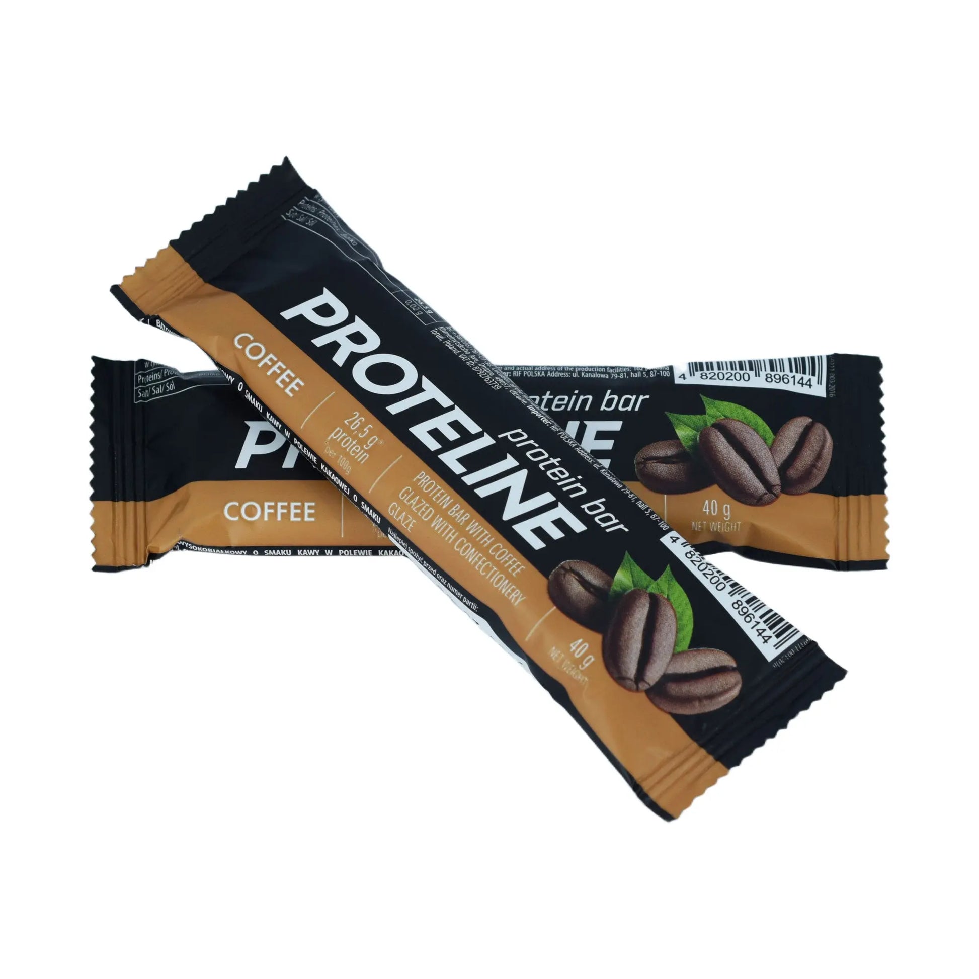 PROTELINE - Baton białkowy z kawą w polewie cukierniczej (40g) PROTELINE