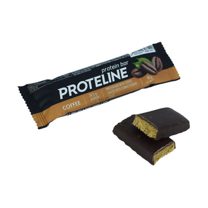 PROTELINE - Baton proteinowy o smaku kawy oblany polewą cukierniczą (40g) PROTELINE