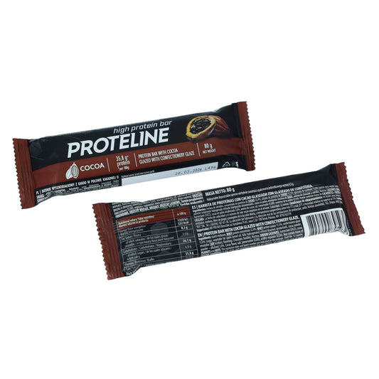 Baton proteinowy z kakao w polewie cukierniczej (80g) Baton proteinowy