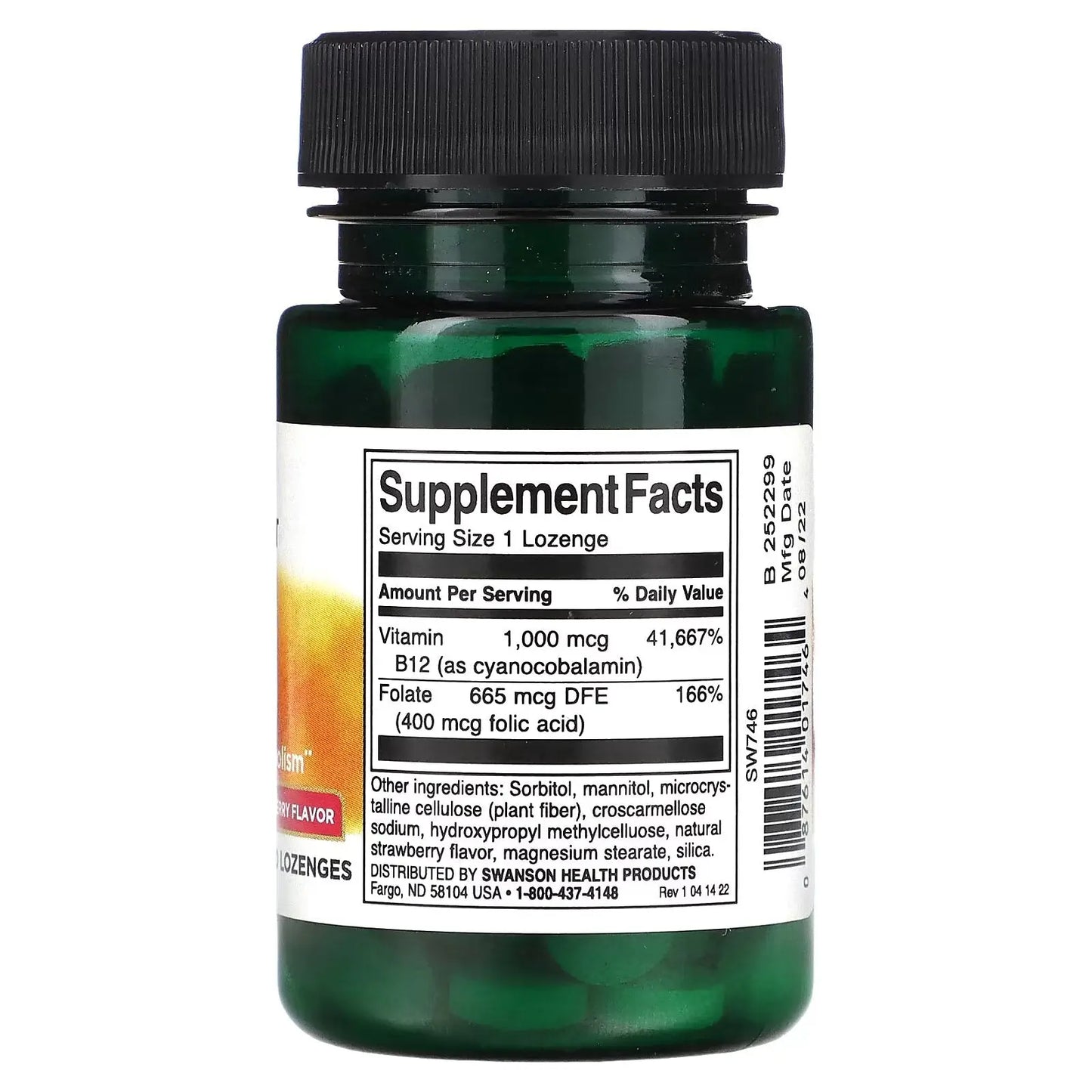 SWANSON B-12 1000 MCG 100 KAPSUŁEK SWANSON