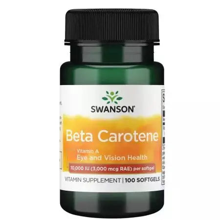 SWANSON BETA CAROTENE 10000 IU (3000 µg) 100 KAPSUŁEK SWANSON