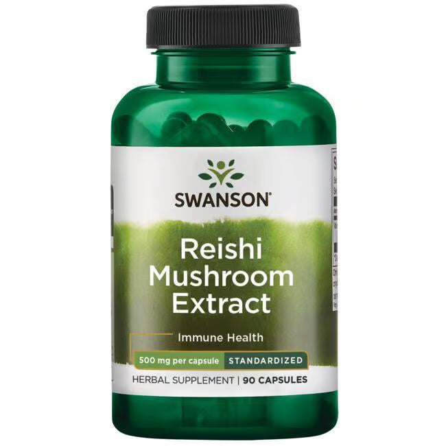 SWANSON HERB REISHI MUSHROOM EXT 500 MG 90 KAPSUŁEK SWANSON
