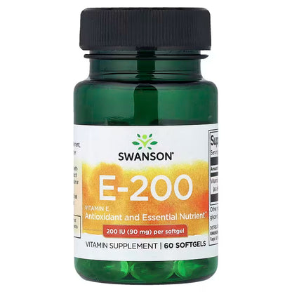 SWANSON WITAMINA E 200 IU 60 KAPSUŁEK SWANSON