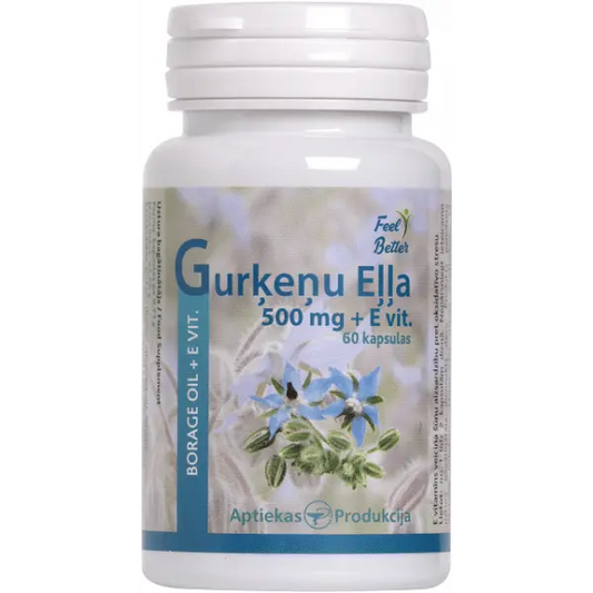 Unifarma Herbals Borage Oil 500 mg  60 kapsułek Unifarma Herbals