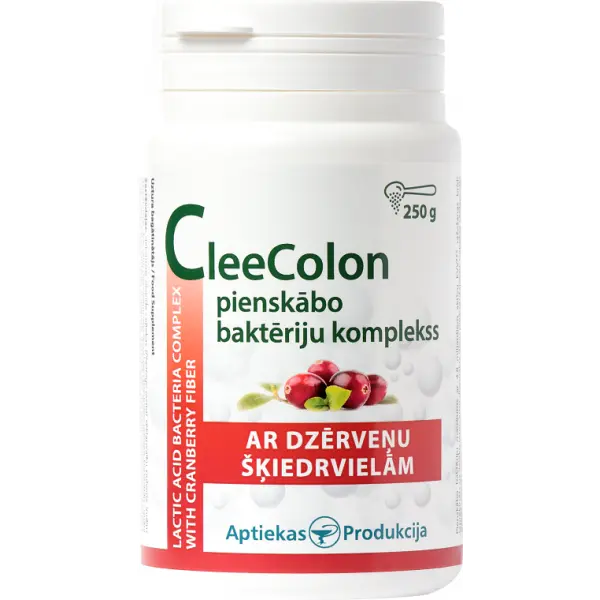 Unifarma Herbals CleeColon Kompleks bakterii kwasu mlekowego z błonnikiem żurawinowym 250g Unifarma Herbals