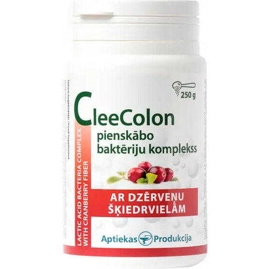Unifarma Herbals CleeColon Kompleks bakterii kwasu mlekowego z błonnikiem żurawinowym 250g Unifarma Herbals
