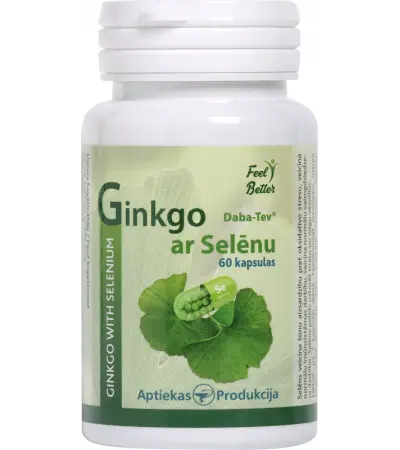 Unifarma Herbals Ginkgo Biloba z selenem 60 kaps. Unifarma Herbals