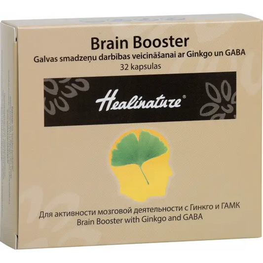Unifarma Herbals Healinature Brain Booster z Ginkgo i GABA 32 kaps. Unifarma Herbals