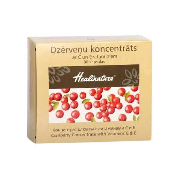 Unifarma Herbals Healinature Cranberry Concentrate z wit. C i E 80 kaps. Unifarma Herbals