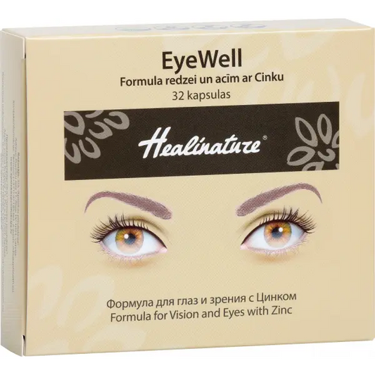 Unifarma Herbals Healinature EyeWell Formuła dla wzroku i oczu z cynkiem 32 kapsułki Unifarma Herbals